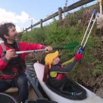 À Châteaulin, le ramassage des déchets s'effectue en canoë-kayak.