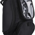 Sacoche de Réservoir de Moto, Universel Imperméable Sacoche de Moto en Selle Oxford avec Grande Fenêtre, Sac Magnétique Puissant, pour Les Sports de Plein air Noire