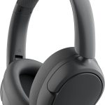 JLab JBuds LUX ANC Casque Bluetooth sans Fil Anti Bruit Pliable – Casque Réduction de Bruit Active Supra Auriculaire Audio avec Micro pour Musique et Télétravail, 70+ Heures d&rsquo;Autonomie, Graphite