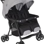 Graco DuoRider Poussette double légère, de la naissance à environ 3 ans (0-15 kg), dossiers réglables, pliable, grand panier de rangement, gris, Steeple Gray