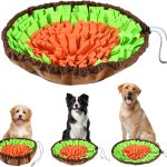 Tapis de Fouille Chien, Tapis Reniflant pour Chiens, Antidérapant Tapis de Chien Snuffle, Portatif et Facile à Nettoyer, pour l&rsquo;apprentissage de l&rsquo;intelligence et de l&rsquo;olfaction, Slow Food