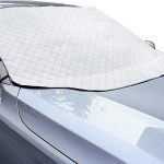 Couverture Pare-Brise Avant Voiture 3 magnétique Contre Les Rayons UV et la Chaleur Anti Givre Neige Glace Universelle pour Plupart des Véhicules 193 * 126cm Repliable