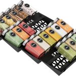 Rangement Epices Tiroir, 4 Niveaux Organisateur Epices, Largeur 32 cm Organiseur à Porte Épices, Insert de Tiroir à Épices