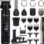 Hatteker Tondeuse à barbe sans fil pour homme