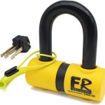 FR SECURITE FR50 Antivol Moto Homologué SRA, Bloque Disque Mini U ø18mm en Acier Cémenté, Testé contre Sciage Coupe-Boulons, Bloc Disque Double Verrouillage, Serrure Haute Sécurité Anti-Crochetage