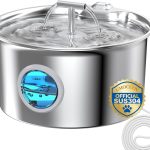 Fontaine a Eau Chat INOX: Fontaine à Eau pour Chats – 2.6L Fontaine a Eau – Fontaine Eau Chat Silencieux – Convient aux Chats, Chiens et Autres Animaux de Compagnie