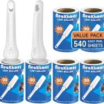 Brosse Anti Poils Animaux 540 Feuilles très adhésives – Extra Collant Rouleau adhesif Vetement, Brosse Adhesive Poils Animaux