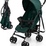 Kinderkraft TIK Poussette Légère, Ne Pèse Que 6,5 kg, Poussette De Voyage, Facile À Pince, Dossier Réglable En Position Allongée, De La 6 Mois, poids maximum jusqu&rsquo;à 17kg, Vert