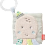 Fehn 054415 Livre en Tissu Pieuvre – Livre Sensoriel pour Bébés et Tout-Petits dès 0 Mois – Développe le Toucher et la Perception de Soi – Dimensions 11 x 11 cm