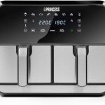 Princess Friteuse à Air Double 2×4 L, Airfryer Dual 8 L avec 8 Programmes, Températures Indépendantes, Jusqu’à 62,2% d’Économie d’Énergie, 200 °C, 182074