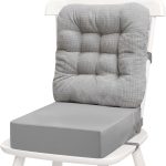 Rehausseur Chaise Enfant – 2 Réhausseurs pour Enfants avec Différentes Hauteurs pour Manger, Rehausseur Amovible, PU imperméable à l&rsquo;eau facile à nettoyer rehausseur de chaise