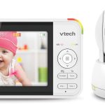 VTech VM924 Baby Monitor with Camera, Pan&Tilt,Video Baby Monitor with 5&Prime; LCD Screen,Up to 17 Hrs Battery Life,1.33x Zoom,Night Vision,300m Long Range,Soothing Sounds,2-Way Talk,Secured Transmission