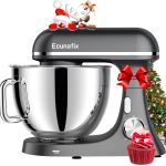 Robot Patissier 2000W 8L Robot Cuiseur Multifonction Pétrin Mixeur Professionnel avec Crochet Pétrisseur, Batteur, Fouet à Fil, Couvercle, 6+P Vitesses