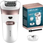 Cecotec Épilateur Électrique à Arrachement avec Accessoire pour Zones Sensibles SkinCare Depil-Action 6000. 60 Lames, Lumière LED, 60 minutes, Classification IPX5, Design Ergonomique, Indicateur LED