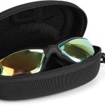 Lunettes Natation – Lunette de Piscine Anti Buée et Protection UV avec Boite de Rangement – Sangle en Silicone Réglable et Anti Fuite pour Adultes, Hommes, Femme – Pont de Nez Souple
