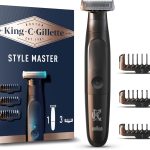 Gillette King C. Tondeuse Électrique Pour Homme, À Barbe Courte De 3 Jours, Avec Une Lame 4D Pour Définir Les Contours Et 3 Sabots Interchangeables Pour Un Rasage Flexible, Rasoir Étanche, Sans Fil