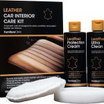 Kit d&rsquo;entretien pour Intérieur Cuir de Voiture – Kit de Nettoyage Premium pour Sièges de Voiture – Nettoyant Cuir 250 ML & Conditionneur Cuir – Kit Complet pour Nettoyer et Protéger Cuir et Vinyle