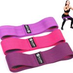 ELVIRE SPORT Bande Élastique Musculation Femme et Homme, (Lot de 3) | Bande Elastique Fitness | Bande de Résistance Fitness en Tissu pour Yoga, Pilates, Crossfit