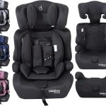 Siège auto pour enfants | Ceinture de sécurité à 3 points | Siège auto pour enfants 76-150 cm | Siège enfant appui-tête réglable | ECE R129/03 | Réglable 44,5x41x68-75cm | Gris