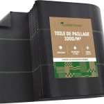 GardenGloss 30m² Toile de Paillage Anti Mauvaises Herbes 100 g/m² – Film Géotextile Anti Mauvaises Herbes Indéchirable – Haute Sensibilité aux UV (15m x 2m, Plié)