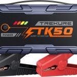 Booster Batterie Voiture 8000A 26800mAh, Démarreur Batterie Voiture(Tout Gaz ou 12L Diesel), 12V Booster Voiture Portatif avec 800 Lumens LED, 18W USB Charge Rapide, Étendu 8 Wag Câble, Poignée