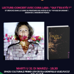 Lecture-concert avec Cora Laba : “Qui t’es Kyïv ?“ et dédicace dans le cadre du Printemps des poètes et du “Voyage en Ukraine “, Saison de l’Ukraine en France - Spaziu culturale Primo Levi - Belgudè