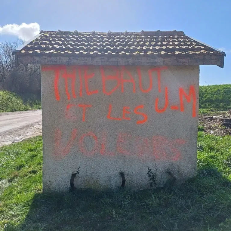 Graffitis injurieux à Fresnes-sur-Apance