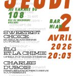 Jeudi 2 avril 2026 : Elg, Charles Dubois et Sweetest Choice au CMVA - Labomedia