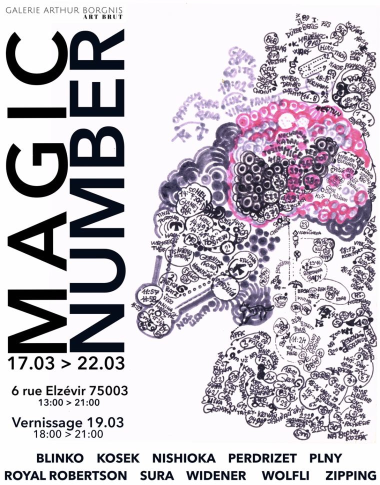 Art Brut : exploration des chiffres de l'âme à la Galerie Borgnis