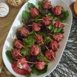 Bouchées de carpaccio de boeuf au chèvre frais