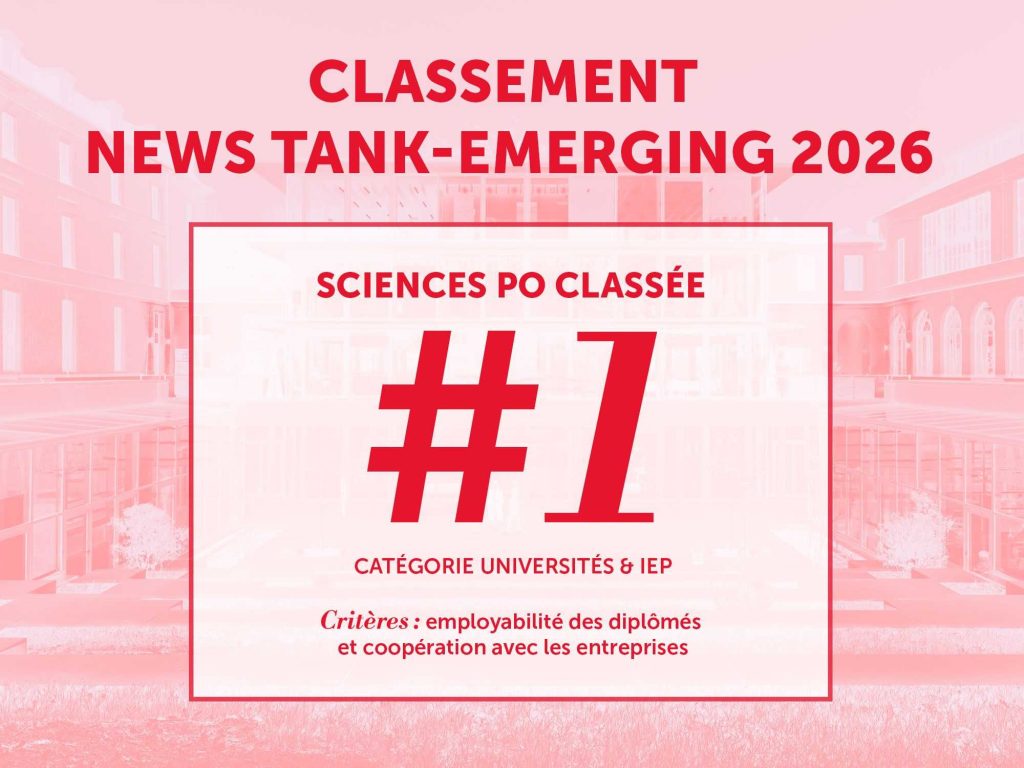 Classement News Tank-Emerging 2026 : Sciences Po domine la catégorie Universités et IEP