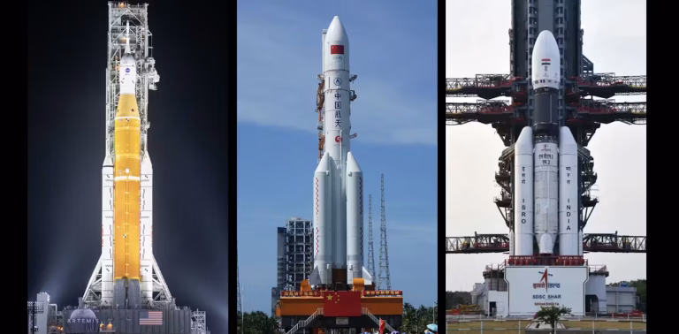 Comparaison de la course à la Lune des années 2020 : Artemis, Chang’e et Chandrayaan face aux années 1960