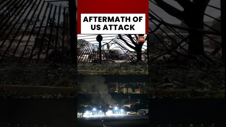 Conséquences de l'attaque meurtrière sur une base aérienne à Caracas