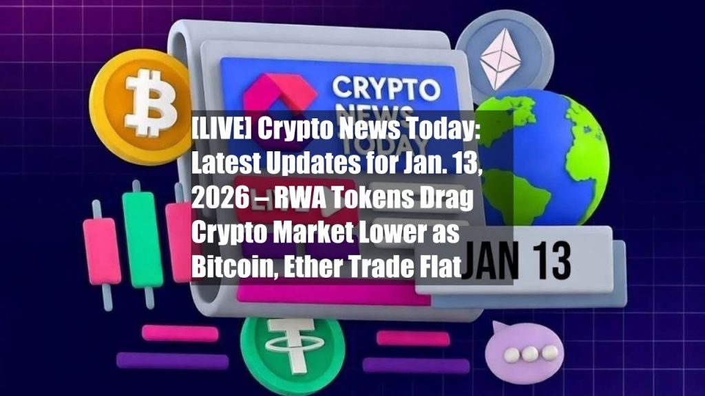 [EN DIRECT] Actus Crypto : Dernières Infos du 13 Janv. 2026