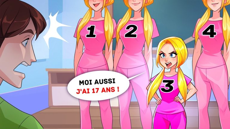 Je suis la seule sœur qui ressemble à une élève de primaire