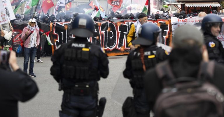 La police bernoise publie les visages de casseurs présumés lors de la manifestation pour Gaza