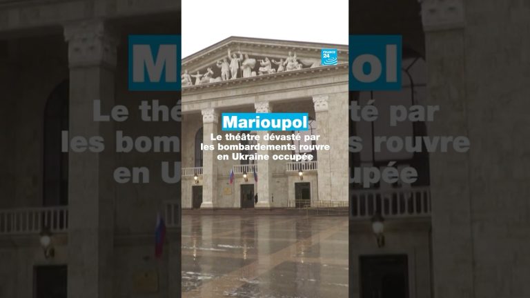 Le théâtre de Marioupol rouvre après des bombardements