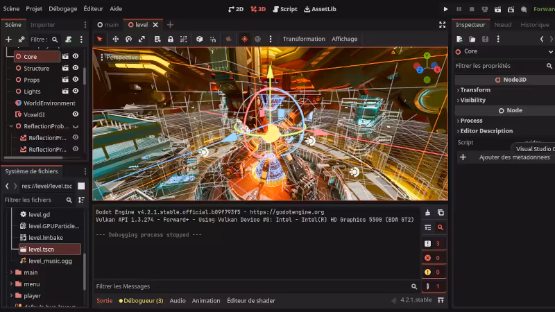 Moteurs de jeu sur PC : Unity reste en tête, Godot enregistre une progression