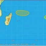 Océan Indien : deux zones perturbées et un train de houle en provenance du sud