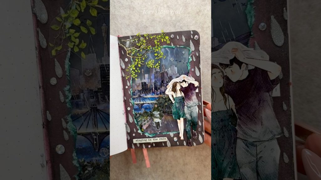 Pluie romantique en ville : ASMR et scrapbooking