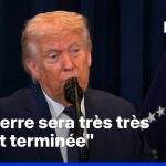 Trump annonce la fin imminente de la guerre en Iran.