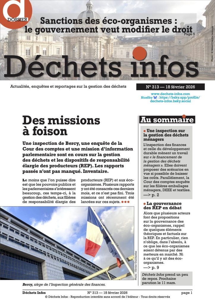 Déchets Infos n° 313 : Actualités et analyses du 18 février 2026