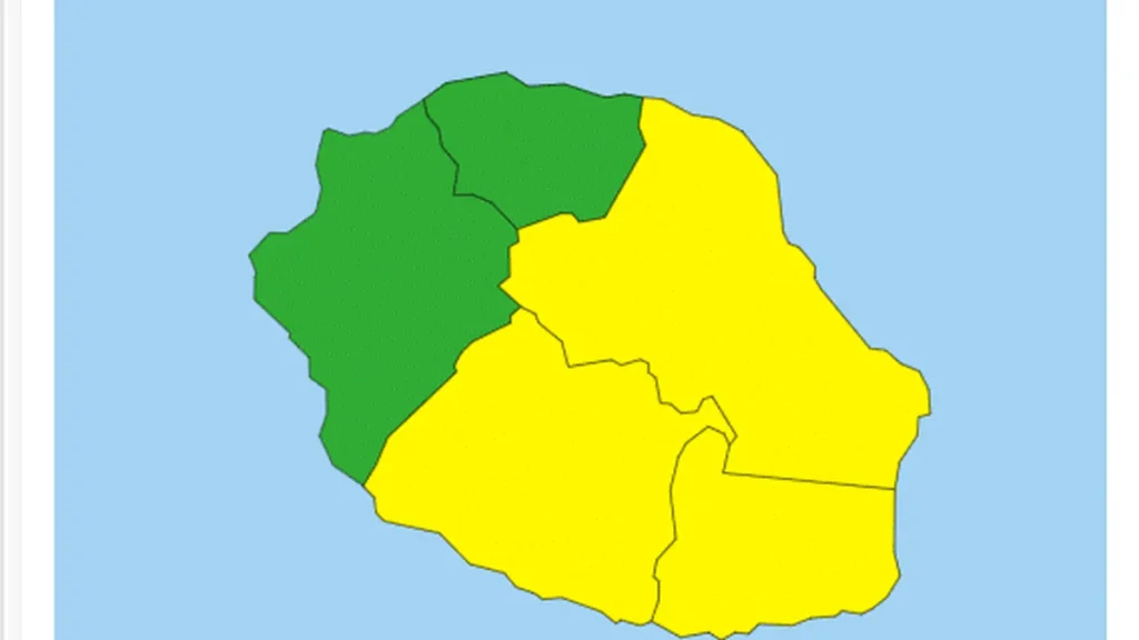Vigilance fortes pluies et orages pour l'est, le sud et le sud-est de La Réunion dès 10h