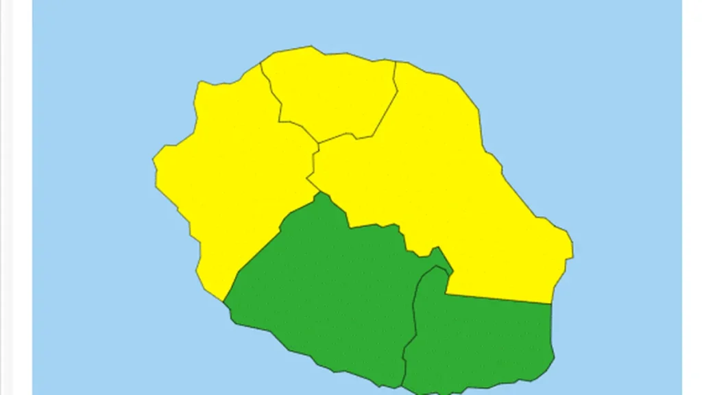 Vigilance : fortes pluies et orages sur la moitié nord de La Réunion dès 12h ce samedi