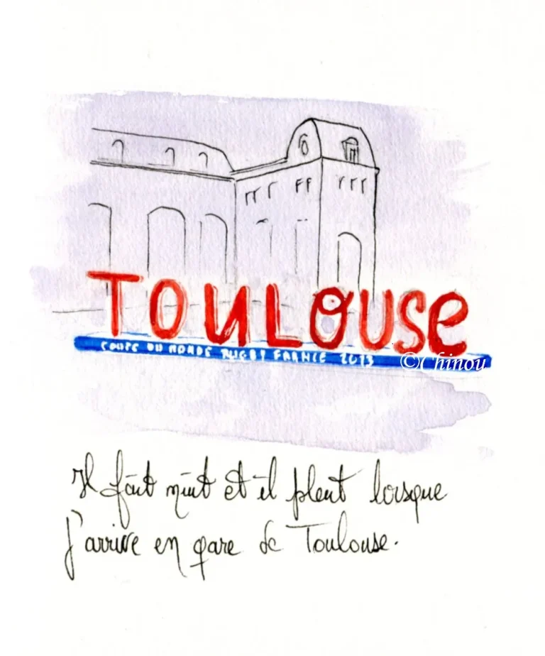 Voyage de Montpellier à Toulouse : Carnets et peintures de Chinou