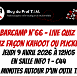 Barcamp n°66 : Participez au Live Quiz de la Forge des Apps