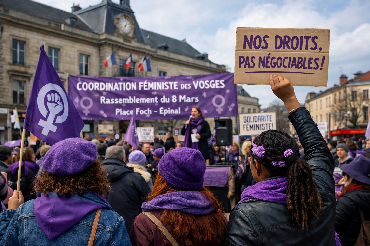 Mobilisation du 8 mars : la Coordination féministe des Vosges organise un rassemblement à Épinal