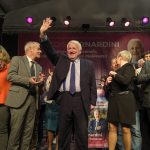 François Bernardini en meeting à la Grange, village d