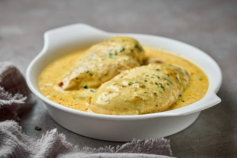 Blanc de poulet sauce mascarpone moutarde au Cookeo