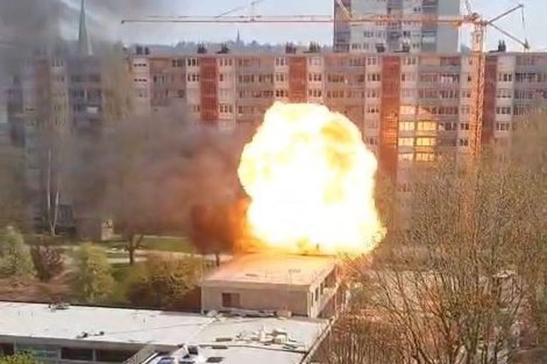 VIDÉO. Images de l'explosion sur le chantier de l'école à Sotteville-lès-Rouen